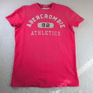 Abercrombie & Fitch men's pink muscle tee size small 100% cotton late 2000s
